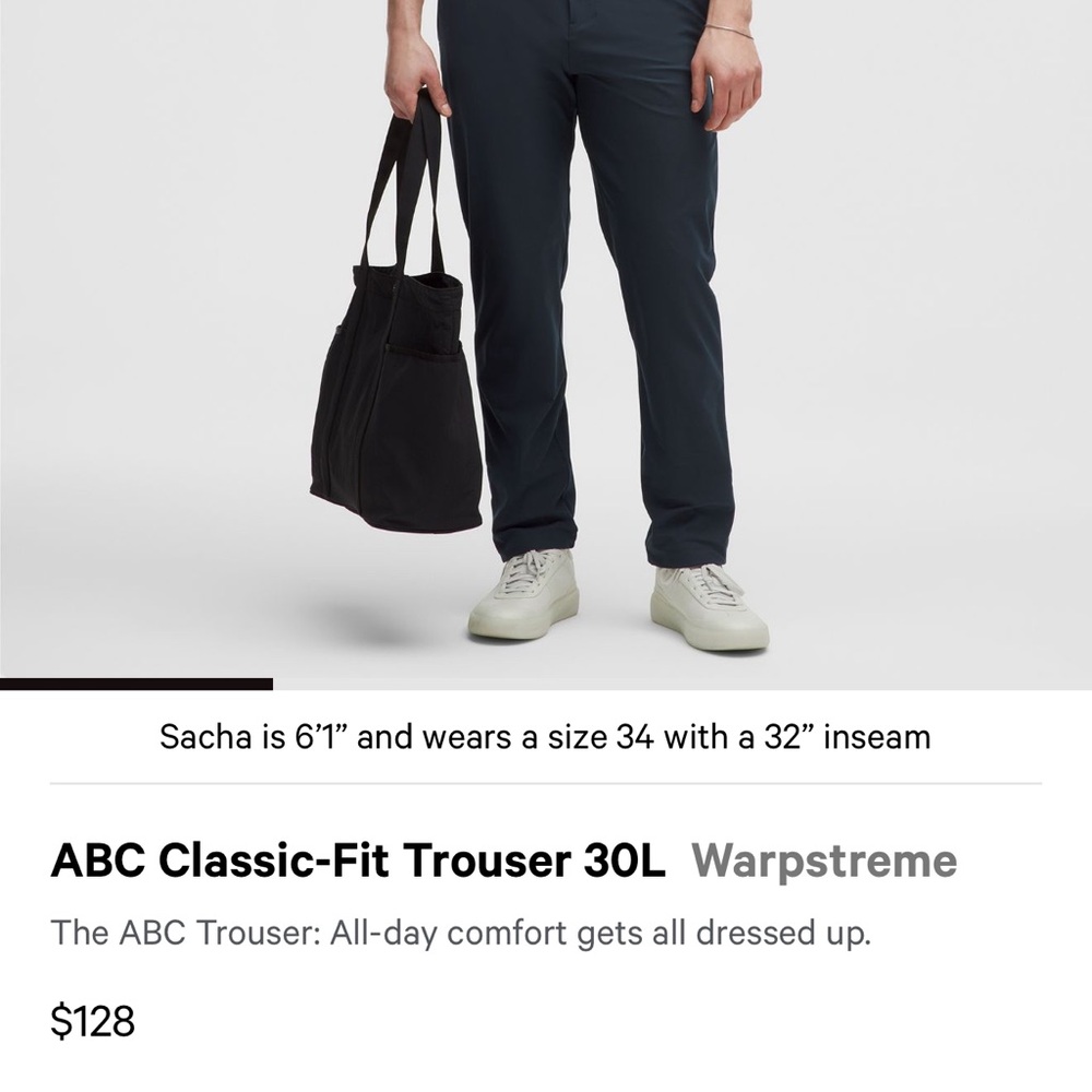 Lululemon Men's Classic-Fit Trouser in Navy